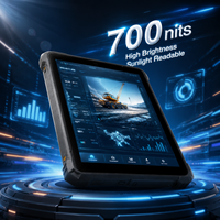Tablette industrielle robuste CENAVA 10 pouces, PC robuste, batterie 10000 mAh, WiFi, BlE 4G LTE, positionnement Beidou, NFC