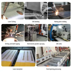 Custom alluminio laser taglio piegatura componenti di saldatura servizio lamiera shell metallo stampaggio parti di produzione