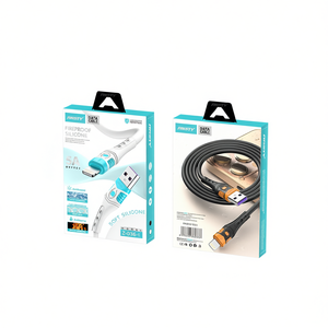 Cavo Dati Ansty 5A Lightning in Silicone Ignifugo Nero Modello Z-036-I - Product Image 1