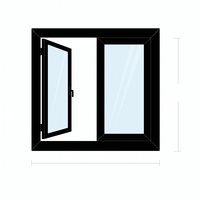 Puertas y ventanas de aluminio de diseño personalizado de estilo clásico superventas