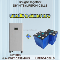 Kit de batterie LiFePO4 Xuhang V2 JK 200A BMS V19 48V/51.2V 280Ah/314Ah 15kWh, boîte empilable avec écran LCD, aérosol extincteur