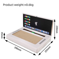 HOT SELL Ordinateur portable Chat Scratching Board Simulation Console de jeu Creative Laptop Cat Toy Résistant à l'usure