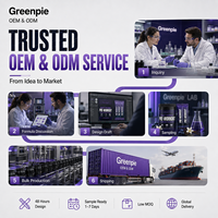 Complément alimentaire sans caféine Greenpie Sports pour l'entraînement nocturne, saveur myrtille vanille, OEM, étiquette privée, poudre pré-entraînement