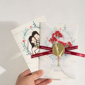Tarjetas de Invitación de Boda de Lujo con Logotipo Personalizado, Tarjetas de Agradecimiento y Felicitación Personalizadas, Papel de Arte al por Mayor - Product Image 1