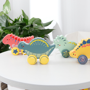 Produits de dropshipping 2026 : Jouet à pousser et à tirer en bois, forme animal de dessin animé ou dinosaure, service de sourcing en Chine - Product Image 2