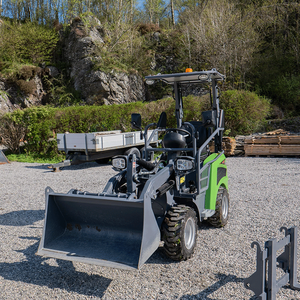 EVERUN Upgraderd Electric Radlader Elektro Hoflader ER08EH Máquinas 800kg Mini cargadora de ruedas eléctrica delantera - Product Image 2