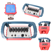 Terminal de Control Inalámbrico de Frecuencia Variable de Alta Resistencia con 7 Palancas de Mando y Interruptores Momentáneos y de Bloqueo para Maquinaria de Grúas