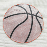 Patchs de basket universitaires thermocollants personnalisés en gros, broderie à grandes paillettes pour vêtements, t-shirts, sweats à capuche, casquettes, vestes, denim