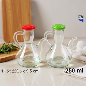 Dispensador de Aceite Arcuzoa Moderno de 250 ml con Botella de Almacenamiento de 1/4 L y Tapa para Guardar y Servir Condimentos - Product Image 3