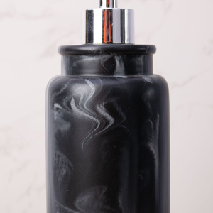 काले संगमरमर नज़र राल 5pcs गृह सजावट बाथरूम सामान सेट स्नान सेट साबुन औषधि और टूथब्रश धारक - Product Image 3