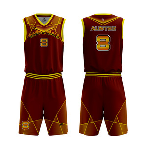 Custom Quick Dry basketball team clothing sublimation printing reversible University basketball shape knitwear - Product Image 1