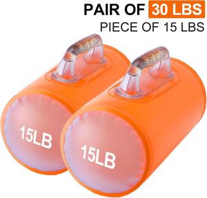 PVC 15LB Fold Portable Water-Filled Adjustable Dumbbells Set for Home Fitness <b>Strength</b> <b>Training</b> & Full Body Exercise Workout - Product Image 2