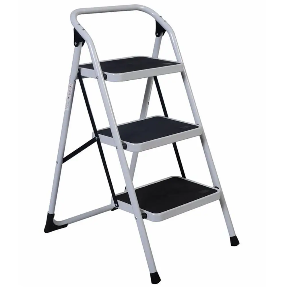 aluminium safety folding three step ladder