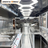 Remorque alimentaire carrée de 18,70 pieds, couleur personnalisée, avec équipement pour entreprise de restauration mobile
