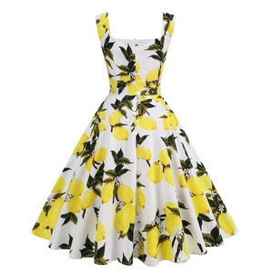 Robe d'été pour femme, imprimée, à bretelles, sexy, style bohème, idéale pour les vacances à la plage - Product Image 3