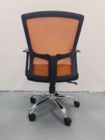 Chaise de bureau exécutive moderne à hauteur réglable en tissu, avec base pivotante en aluminium et fer, idéale pour les postes de travail à domicile ou scolaires des enfants