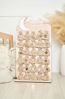 Calendrier de l'Avent Ramadan Mubarak en toile de jute avec compte à rebours de 30 jours, décoration Ramadan Mubarak
