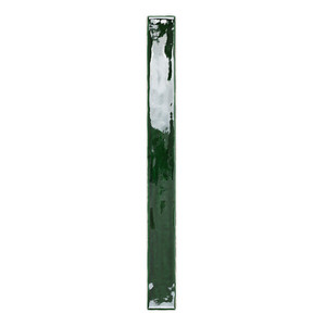 Piastrella Creta-50 Verde Scuro 5x50 Cm Lucida con Bordi Irregolari - Product Image 4