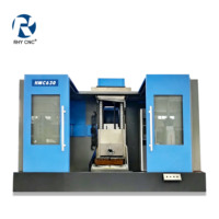 Promotion : Centre d'usinage vertical CNC HMC630 à double table, magazine de 30 outils, moyenne capacité, BT50, fraiseuse GSK