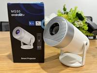 Projecteur 3D à courte focale pour cinéma maison en plein air, Mg50 ATV OS 12, Android intelligent, Bluetooth, Wi-Fi, vidéo portable, hologramme 4K, mini projecteur