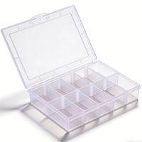 Boîtes à outils multifonctionnelles en plastique transparent pour ranger les bijoux de pêche ou d'autres articles