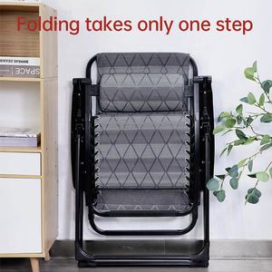 Üretim eğlence katlanır sıfır yerçekimi şezlong Modern tasarım otel bahçe katlanır sandalye - Product Image 5