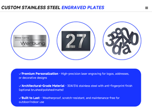 Buzón de Paquetería para Jardín, Buzón de Paquetería Montado en la Pared, Buzón de Paquetería Exterior con Puerta Trasera y Casillero <span class=keywords><strong>Digital</strong></span> - Product Image 6