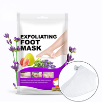 Pack de masques exfoliants pour les pieds à la lavande explosive exfoliant doux callosités peeling soin des pieds masque pour les pieds
