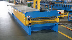 T형 이중층 컬러 강판 골판지 지붕 시트 롤 성형기 - Product Image 5