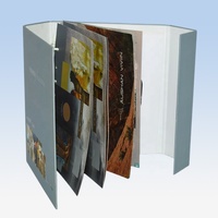 Prix usine luxe personnalisé échantillon livre couverture classeur pour cuir tissu couverture rigide affichage anneau tri-fold classeur livret Swat