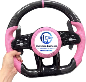 Volante de Fibra de Carbono Real Estilo OEM con Empuñadura Forrada en Cuero Compatible con <span class=keywords><strong>Mercedes</strong></span> AMG C <span class=keywords><strong>E</strong></span> G CLA CLS, Instalación sin Cortes - Product Image 6