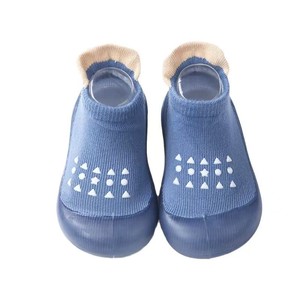 Vente Directe Usine Printemps Chaussons Chaussettes Anti-Dérapantes en Caoutchouc Tricotées en Coton pour Bébé Fille Garçon Premiers Pas - Product Image 3