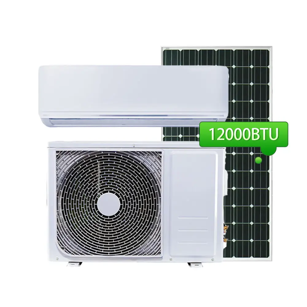 ソーラーDCインバーターエアコン48v12000btu 18000btu24000btuホームソーラーエネルギーエアシステム