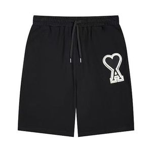 Nuevos pantalones deportivos de marca a la moda para el verano, pantalones cortos holgados y versátiles con bordado para hombre y mujer, pantalones cortos AMI para parejas - Product Image 5