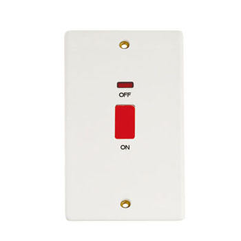 Factory BestSelling High Quality British Bakelite 45A Dp Kitchen Cooker Control Unit Switched Socket With 13A Socket