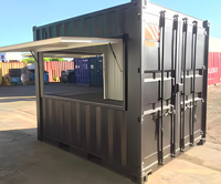 Container da 10 Piedi per Bar del Caffè, Fast Food, Mini Negozio Pop-up, Caffetteria Mobile, Case Container per Bar del Caffè