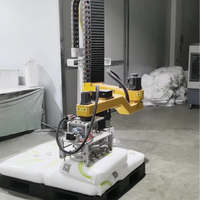 Désensacheuse robotisée, système de déballage industriel, déchargement de sacs industriels, 25-100 kg/sac, 80-120 sacs/h.