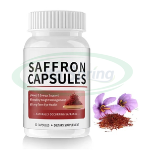 VitaSpring OEM Capsules d'extrait de safran végétalien Capsules de supplément biologique de safran de marque privée pour stimuler le métabolisme - Product Image 1