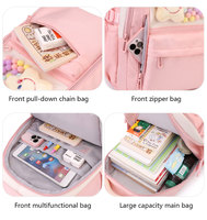 Nouveaux styles 2026 – Sac à dos scolaire personnalisé avec logo, plusieurs poches, sacs d'école mignons à motif de dessin animé pour enfants