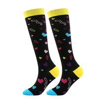 Chaussettes de sensibilisation au cancer du sein, chaussettes à ruban rose, chaussettes de compression pour le cancer du sein pour femmes