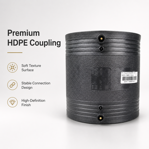 Raccord droit électrofusion SDR11 de 140 mm pour tuyaux HDPE, idéal pour l'alimentation en eau, le drainage, l'irrigation et les systèmes de tuyauterie industrielle - Product Image 2