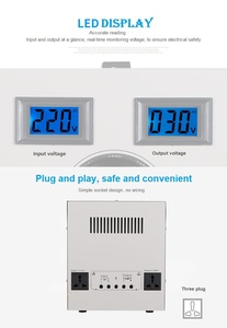 STG5000W Penstabil Regulator Tegangan <span class=keywords><strong>Variac</strong></span> Otomatis Dapat Disesuaikan Keluaran 0 Hingga 300V - Product Image 6