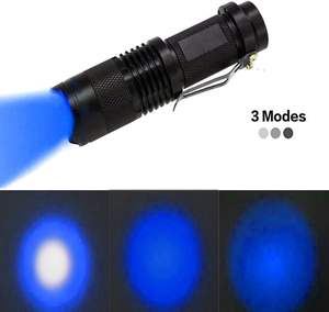 Linterna LED UV Mini al por Mayor, 395 Lúmenes, Q5, Linternas Tácticas, Luz Negra de Aluminio Metálico - Product Image 3