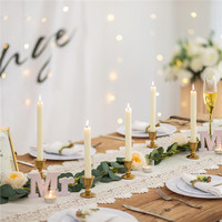 Chandelier en résine doré de style européen pour centres de table, mariages, fêtes et décorations de Noël