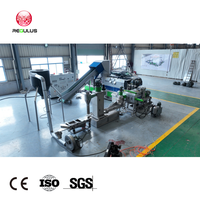 Ligne de granulation de sacs tissés en PP à double filtration certifiée CE avec compacteur et machine de pelletisation à anneau d'eau