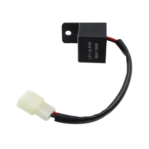 후하 하네스 전자 방향지시등 2핀 플래싱 릴레이 터미널 오토바이 와이어 하네스 PVC/TPU 재킷 주석 도금 구리 - Product Image 1