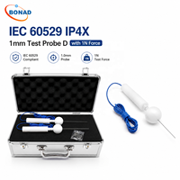 IEC 61032 IEC 60529 IP4X Test Probe D 1N Force Electrical Safety Test Probe IP Protection Testing