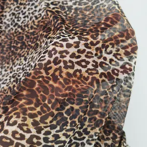 قماش بنسيج شبكي من نسيج الفهد للبيع بمخزون مصمم حسب الطلب من البولي إسباندكس