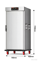 Chariot isotherme pour aliments de la marque XY Kitchen Equipment Restaurant pour hôtels : chariot chauffant électrique mobile de grande capacité