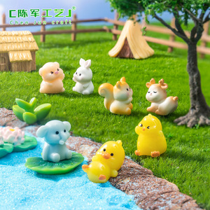 Miniatures décoratives Weij Moss pour micro-paysages : Ours, Cochon, <span class=keywords><strong>Lapin</strong></span> – Accessoires de jardinage DIY - Product Image 1